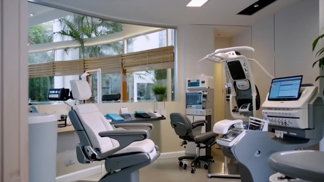 Bright, modern treatment room at Smiles West Lynwood